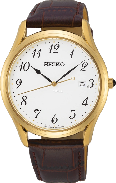 Seiko,men 39mm,39mm,Stainless Steel,White,Quartz,Day,In-house Caliber,SUR306