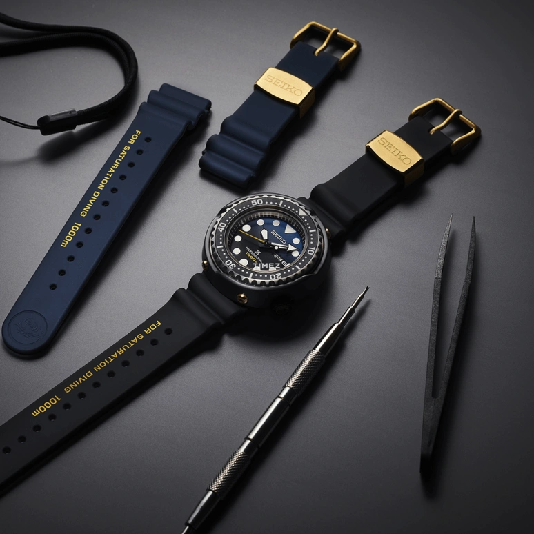 Seiko,Prospex 49.40mm,49.40mm,Ceramic,Titanium,Black,Blue,Quartz,Date,Day,Anti-magnetic,S23635J1