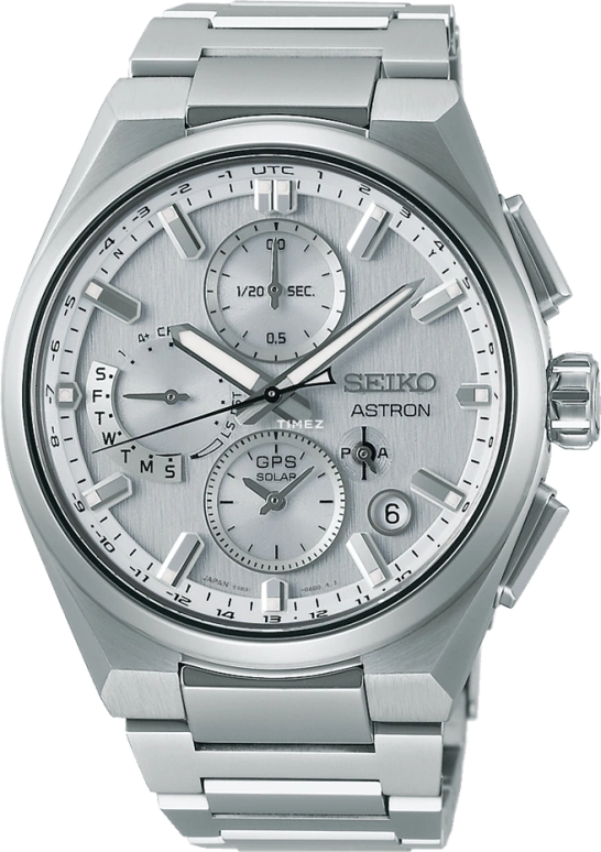 Seiko,Astron 42mm,42mm,Titanium,Silver,Quartz,Chronograph,Perpetual Calendar,Date,Day,In-house Caliber,Sapphire,Crystal Glass,SSH159J1