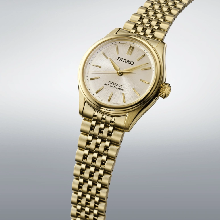 Seiko,Presage 36mm,36mm,Stainless Steel,Beige,Automatic,Anti-magnetic,72hours,SARX132
