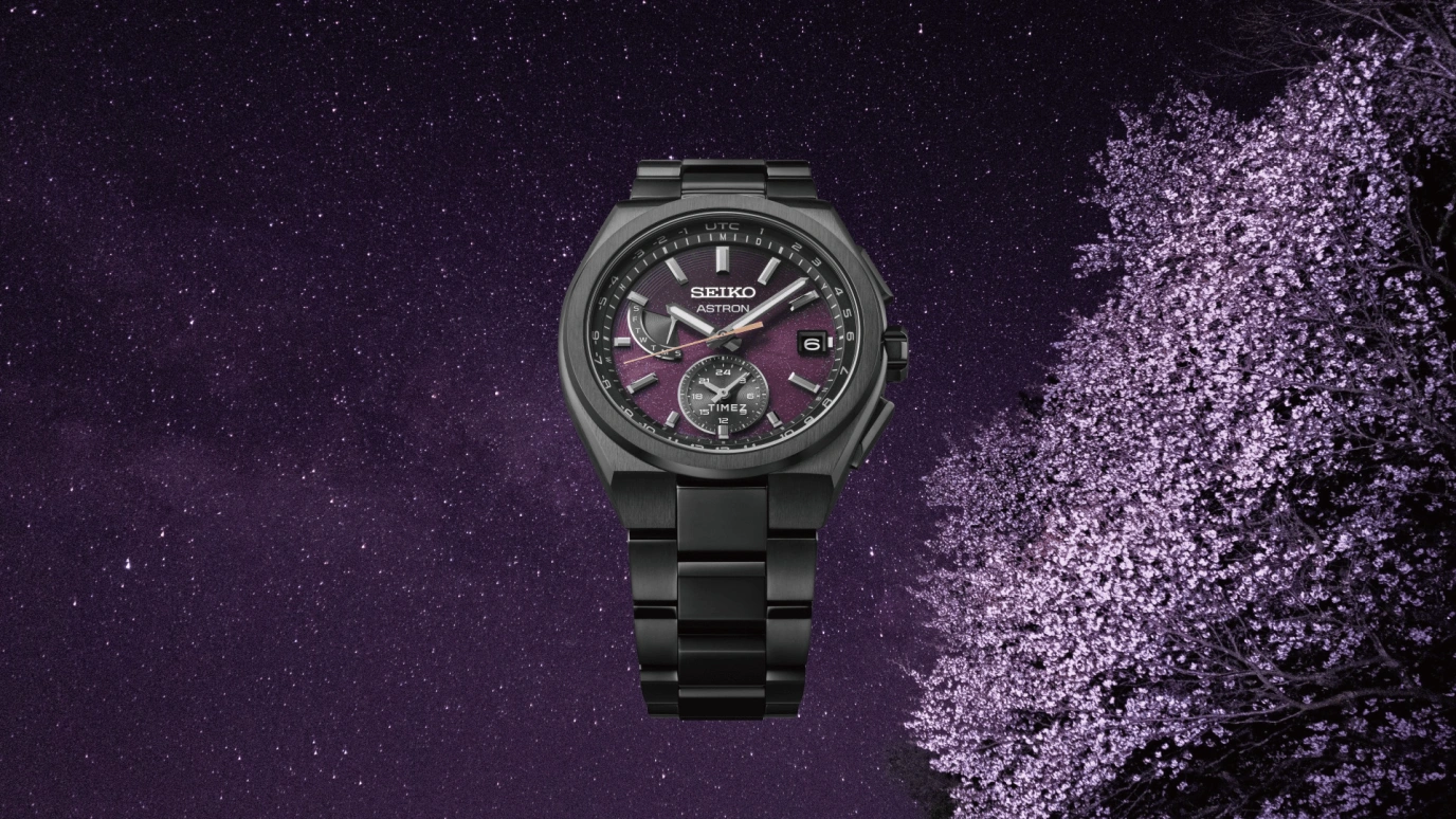 Seiko,Astron 41.30mm,41.30mm,Titanium,Black,Purple,Quartz,Date,Day,World Time,Retrograde,In-house Caliber,Sapphire,SBXY089