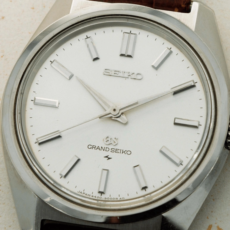 Seiko,Grand Seiko 37.60mm,37.60mm,Stainless Steel,White,Handwound,In-house Caliber,Sapphire,4420,4420-9000