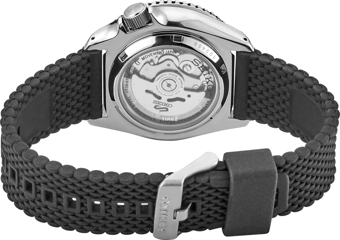 Seiko,5 Sports 42.50mm,42.50mm,Stainless Steel,Black,Automatic,Date,Day,Anti-magnetic,SRPD95P9