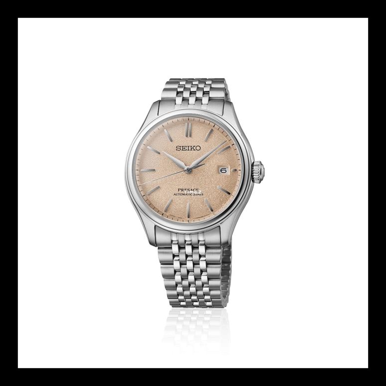 Seiko,Presage 40.20mm,40.20mm,Stainless Steel,Salmon,Automatic,Day,Anti-magnetic,SARX125