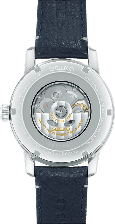 Seiko,Presage 40.60mm,40.60mm,Stainless Steel,Blue,Automatic,Day,Power Reserve Indicator,SPB399J1