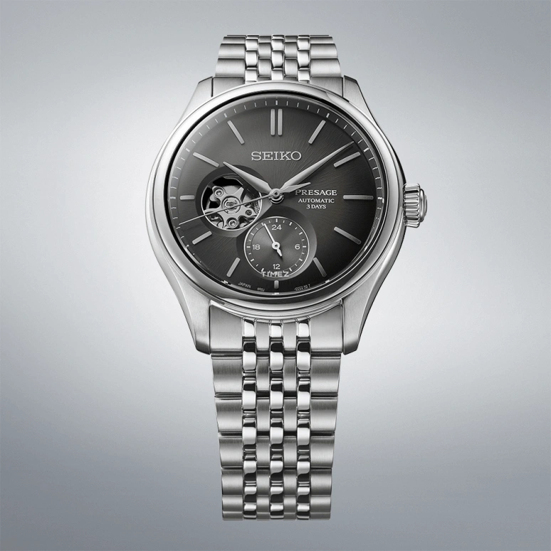 Seiko,Presage 40.20mm,40.20mm,Stainless Steel,Black,Automatic,72hours,In-house Caliber,SPB471J1