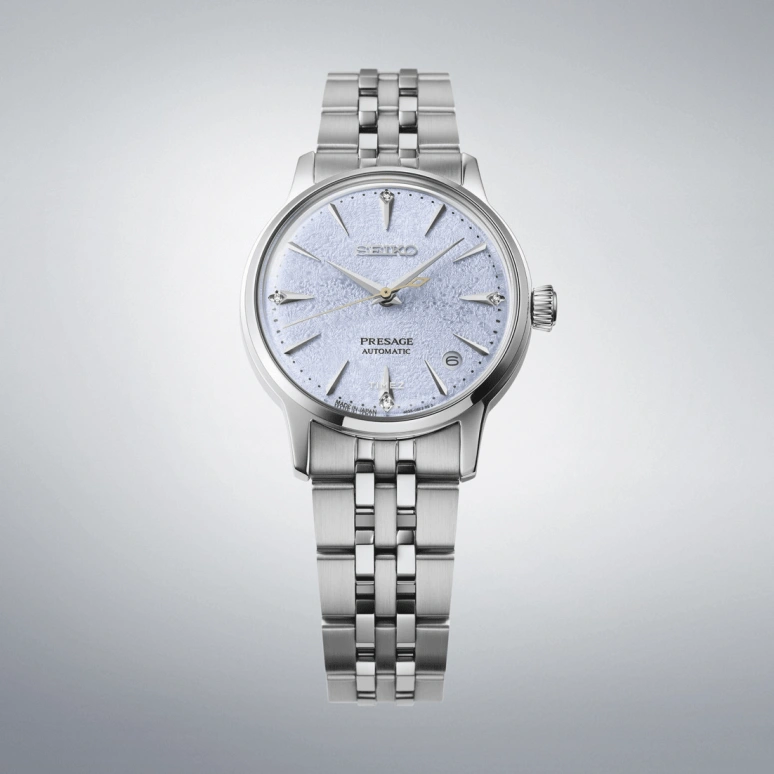 Seiko,Presage 34mm,34mm,Stainless Steel,Blue,Automatic,Day,Anti-magnetic,SRPL61J1