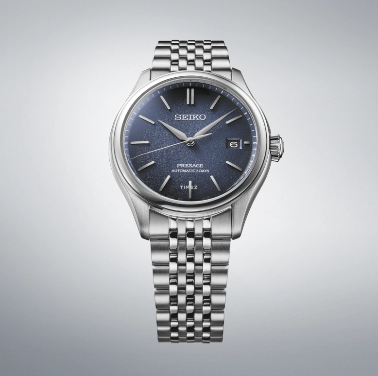 Seiko,Presage 40.20mm,40.20mm,Stainless Steel,Blue,Automatic,Day,Anti-magnetic,SARX133