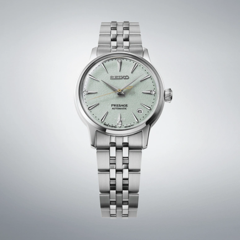 Seiko,Presage 34x40.40mm,34x40.40mm,Stainless Steel,Green,Automatic,Day,Anti-magnetic,SRPL63J1