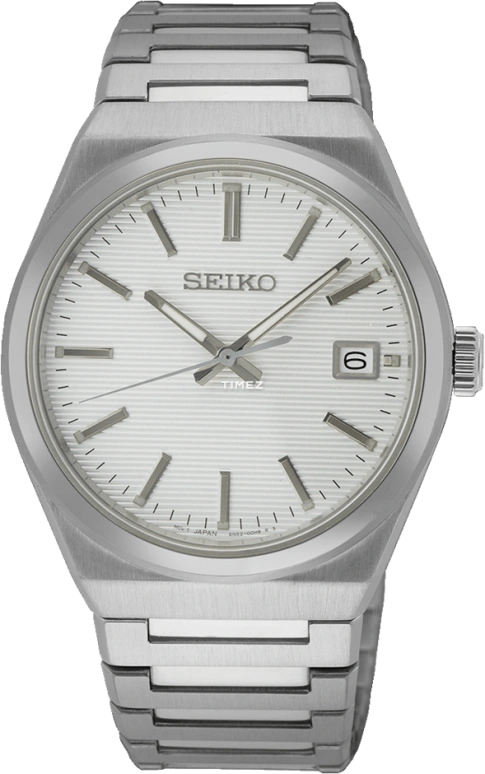 Seiko,men 38.90mm,38.90mm,Stainless Steel,White,Quartz,Day,Anti-magnetic,SUR553