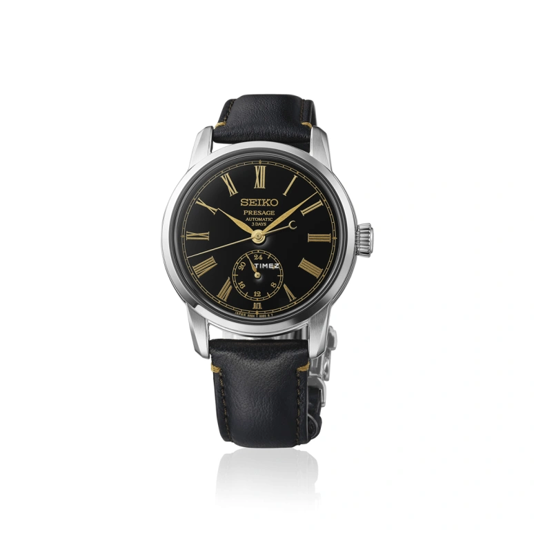 Seiko,Presage 48x40.20mm,48x40.20mm,Stainless Steel,Black,Automatic,Dule Time,Anti-magnetic,SART011