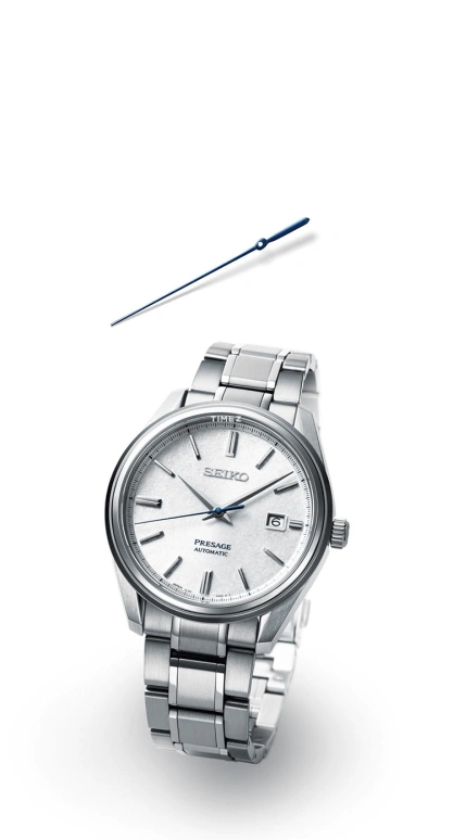 Seiko,Mechanical 40.70mm,40.70mm,Stainless Steel,White,Automatic,Day,In-house Caliber,SJE073J1