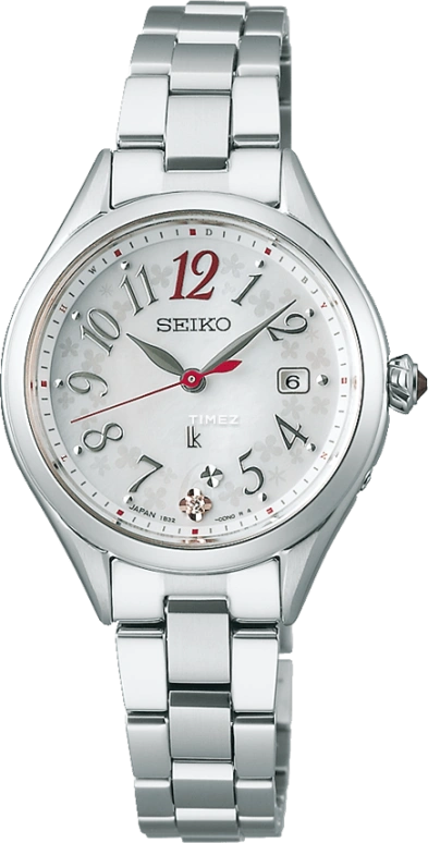 Seiko,Lukia 28mm,28mm,Titanium,Silver White,White,Quartz,Day,Anti-magnetic,SSQW091