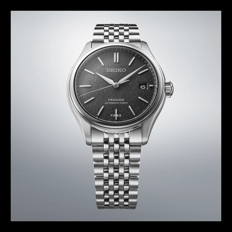 Seiko,Presage 40.20mm,40.20mm,Stainless Steel,Black,Automatic,Day,72hours,SARX123