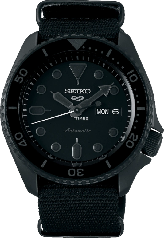 Seiko,5 Sports 42.50mm,42.50mm,Stainless Steel,Black,Automatic,Date,Day,SRPD79