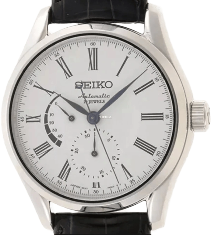 Seiko,Mechanical 40.50mm,40.50mm,Stainless Steel,White,Automatic,Chronograph,Power Reserve Indicator,SARW011