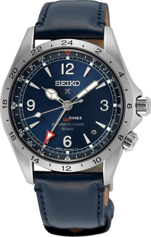 Seiko,Prospex 39.50mm,39.50mm,Stainless Steel,Blue,Automatic,Day,Dule Time,SPB377J1