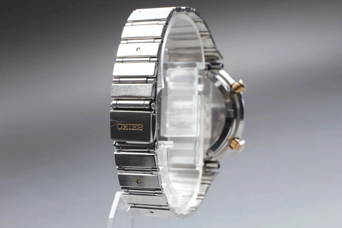 Seiko,Recraft 39mm,39mm,Stainless Steel,Champagne,Quartz,Chronograph,Moonphase,Day,7A48,7A48-7010