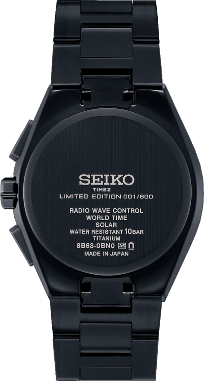 Seiko,Astron 41.30mm,41.30mm,Titanium,Black,Purple,Quartz,Date,Day,World Time,Retrograde,In-house Caliber,Sapphire,SBXY089