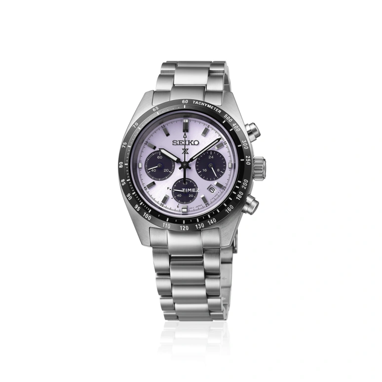 Seiko,Prospex 39x45.50mm,39x45.50mm,Stainless Steel,Purple,Quartz,Chronograph,Day,Anti-magnetic,Solar Charging,In-house Caliber,Sapphire,Crystal Glass,SBDL119