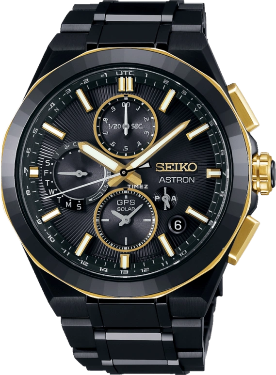 Seiko,Astron 43.40mm,43.40mm,Titanium,Black,Quartz,Chronograph,Perpetual Calendar,Date,Day,In-house Caliber,Sapphire,Crystal Glass,SSH156J1