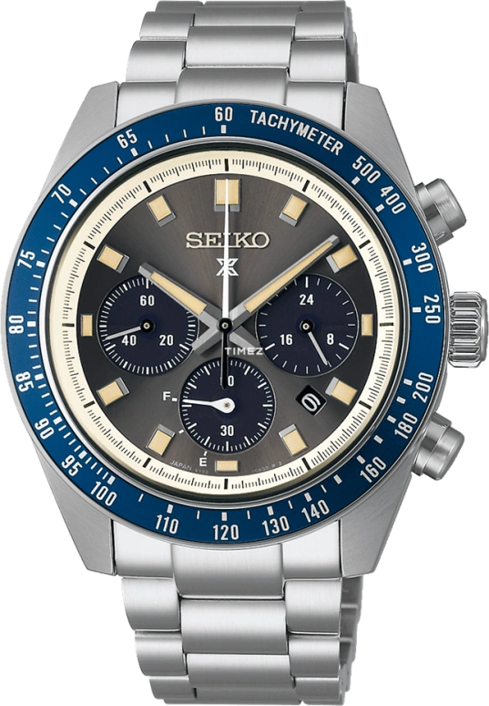 Seiko,Prospex 41.40mm,41.40mm,Stainless Steel,Black,Grey,Quartz,Chronograph,Day,Power Reserve Indicator,Anti-magnetic,In-house Caliber,Sapphire,SBDL111