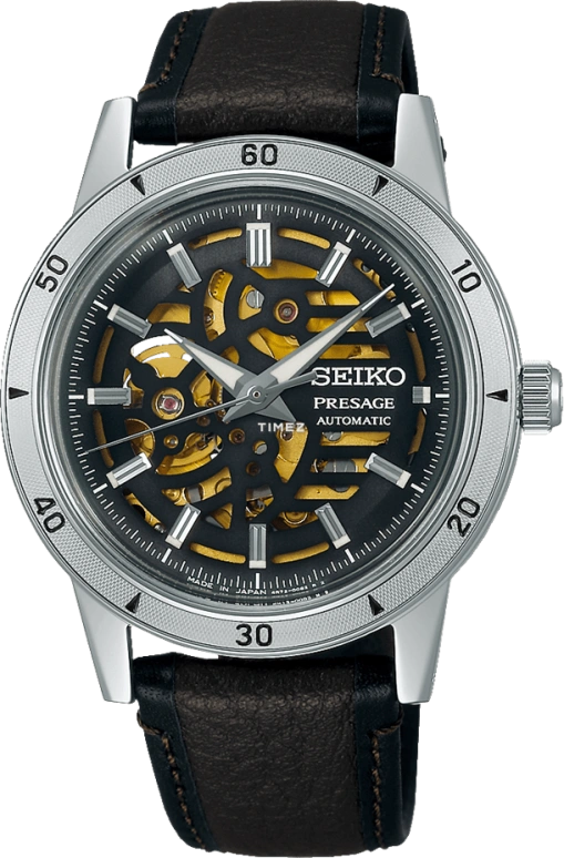 Seiko,Presage 39.50mm,39.50mm,Stainless Steel,Black,Automatic,Anti-magnetic,In-house Caliber,SSA461J1