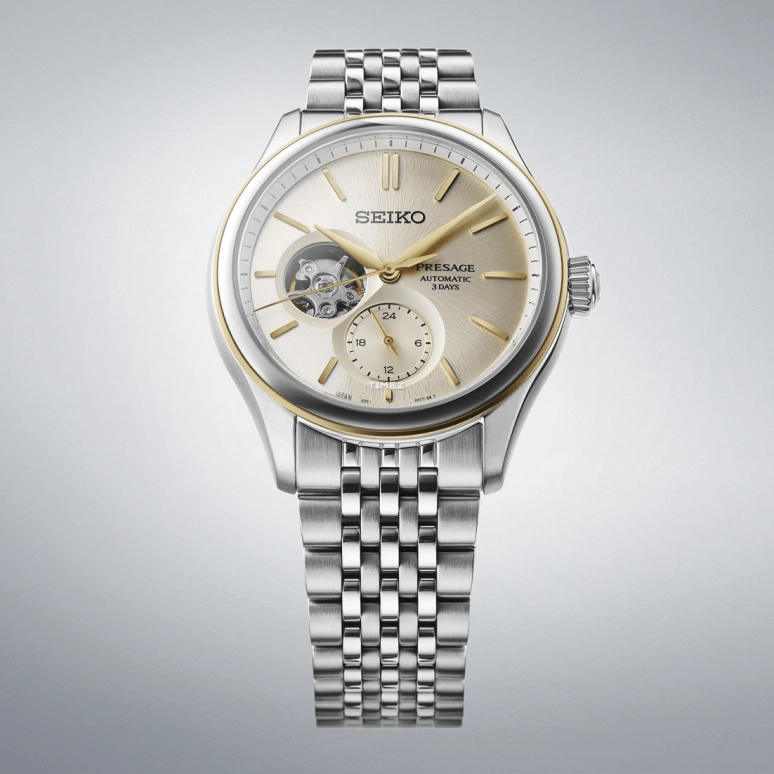 Seiko,Presage 40.20mm,40.20mm,Stainless Steel,Cream,Automatic,72hours,In-house Caliber,SARJ010