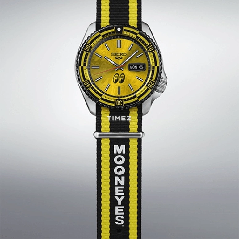 Seiko,5 Sports 42.50mm,42.50mm,Stainless Steel,Yellow,Automatic,Date,Day,SBSA287