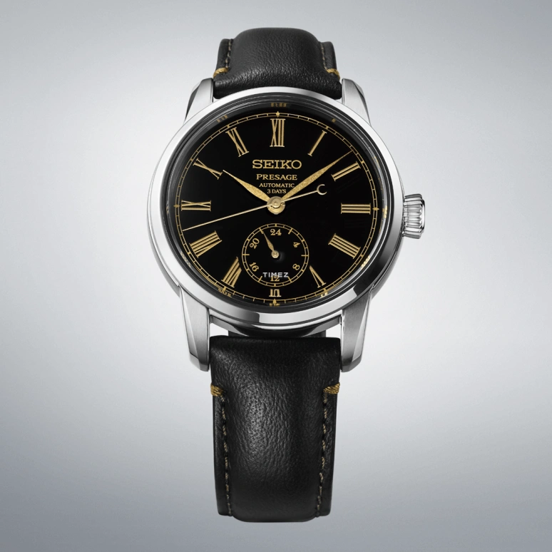 Seiko,Presage 48x40.20mm,48x40.20mm,Stainless Steel,Black,Automatic,Dule Time,Anti-magnetic,SART011