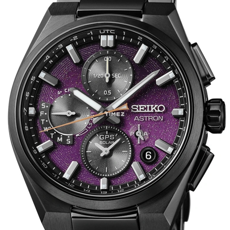 Seiko,Astron 42mm,42mm,Titanium,Purple,Black,Quartz,Chronograph,Perpetual Calendar,Date,Day,In-house Caliber,Round,SSH171J1