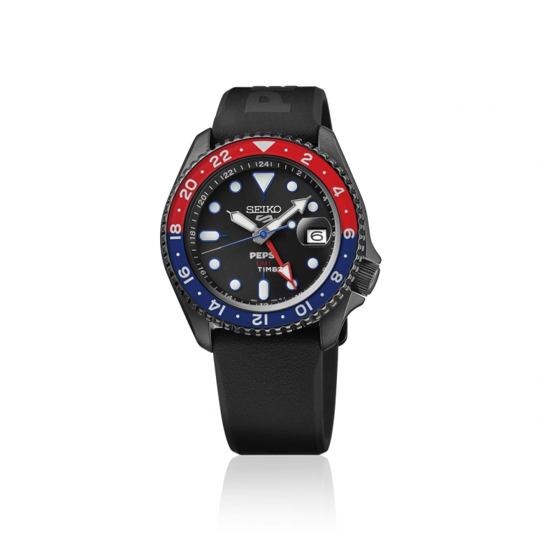 Seiko,5 Sports 42.50mm,42.50mm,Stainless Steel,Black,Automatic,Day,Dule Time,Anti-magnetic,SSK047