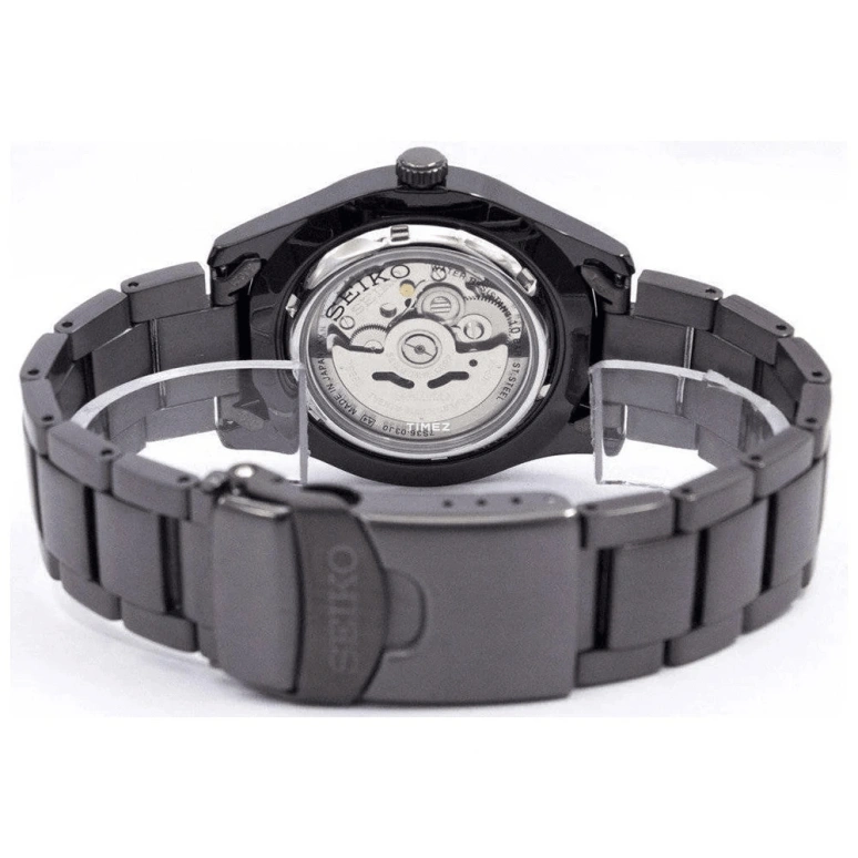 Seiko,Mechanical 40.90mm,40.90mm,Stainless Steel,Black,Automatic,Date,Day,Dule Time,SNZG17J1