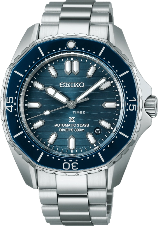 Seiko,Prospex 41.30mm,41.30mm,Stainless Steel,Blue,Automatic,Day,Anti-magnetic,SBDC203