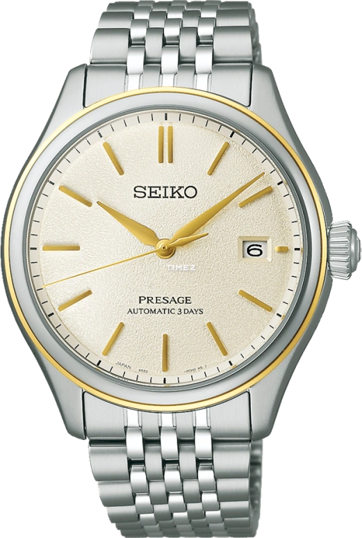 Seiko,Presage 40.20mm,40.20mm,Cream,Automatic,Day,Anti-magnetic,72hours,SARX126