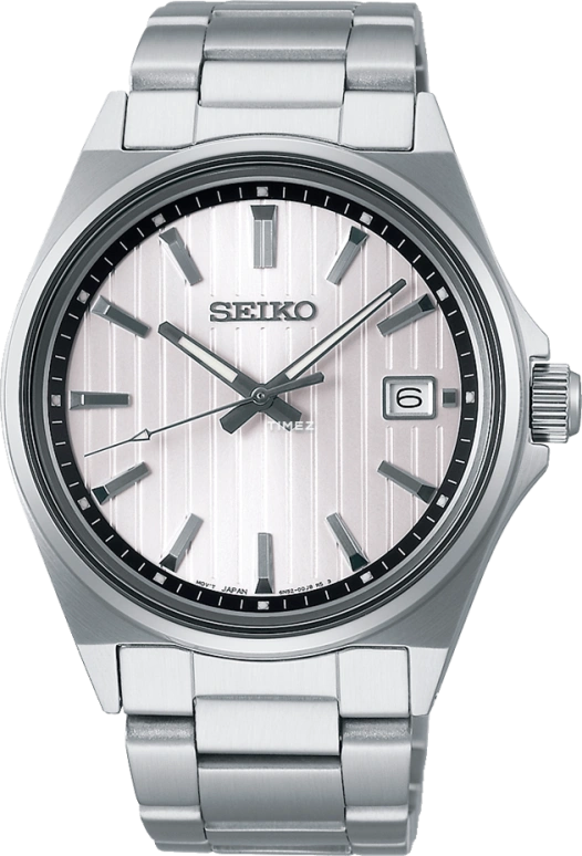 Seiko,Solar 40mm,40mm,Stainless Steel,Silver White,Quartz,Day,Anti-magnetic,SBTH001