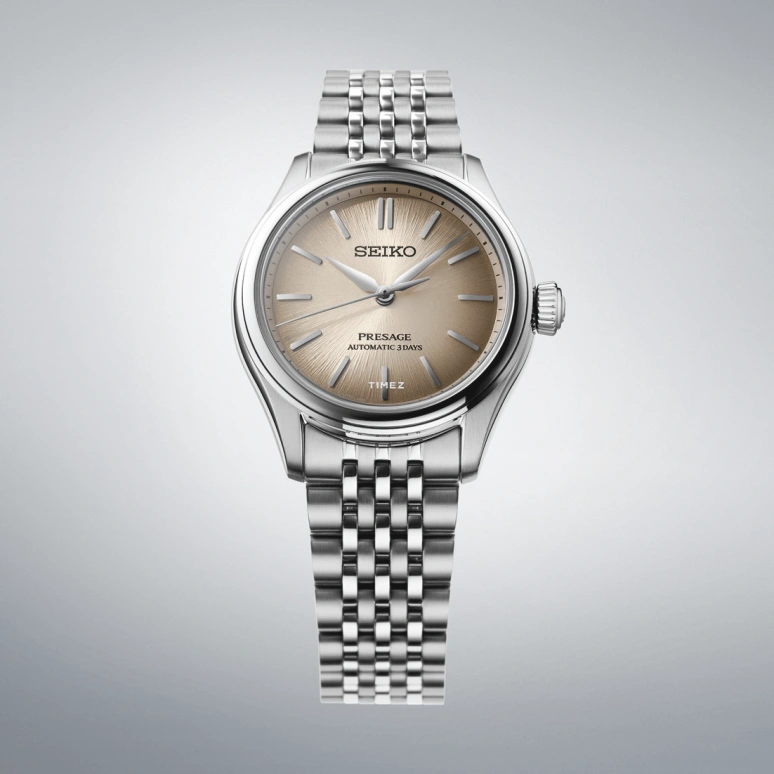Seiko,Presage 36mm,36mm,Stainless Steel,Yellow Tan,Automatic,Anti-magnetic,72hours,SARX131