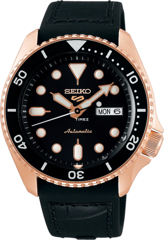 Seiko,5 Sports 42.50mm,42.50mm,Stainless Steel,Black,Automatic,Date,Day,SRPD76