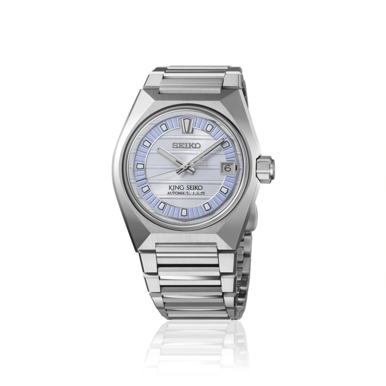 Seiko,King Seiko 41mm,41mm,Stainless Steel,Silver,Blue,Handwound,Day,Anti-magnetic,SDKV009