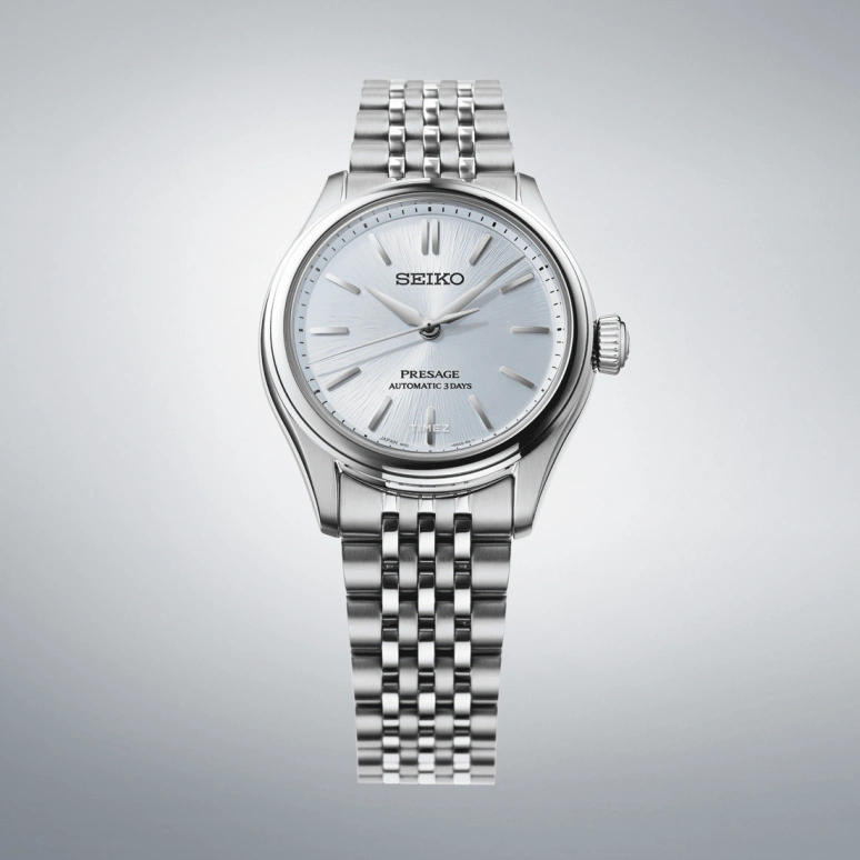 Seiko,Presage 36mm,36mm,Stainless Steel,Ice Blue,Automatic,Anti-magnetic,72hours,SARX129
