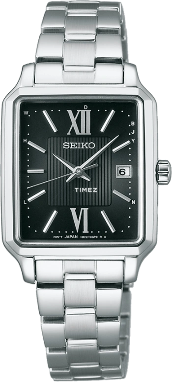 Seiko,women 25mm,25mm,Stainless Steel,Black,Quartz,Day,Anti-magnetic,SWFH139