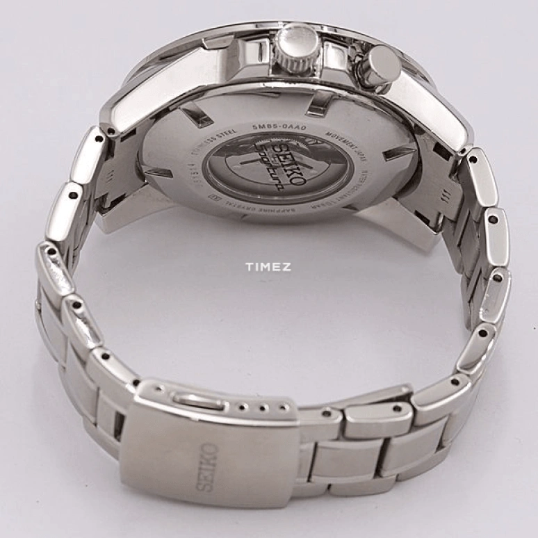 Seiko,Sportura 44.40mm,44.40mm,Stainless Steel,Black,Quartz,Day,Dule Time,SUN015J1