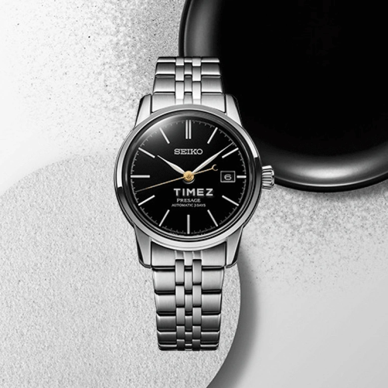 Seiko,Presage 40.20mm,40.20mm,Stainless Steel,Black,Automatic,Day,72hours,SARX107