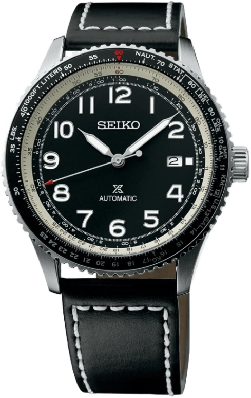 Seiko,Prospex Sky 44.70mm,44.70mm,Stainless Steel,Black,Automatic,Date,41hours,SRPB61K1