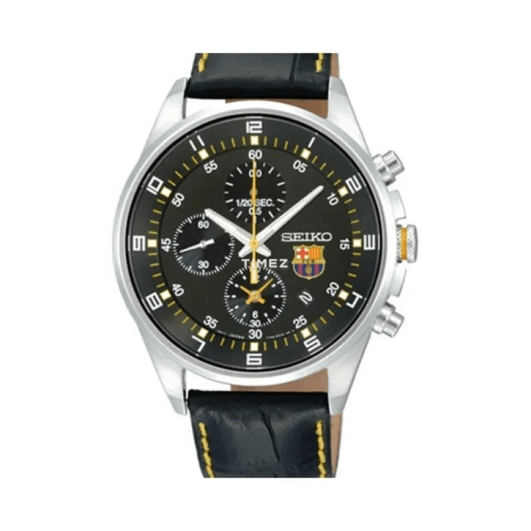 Seiko,Chronograph 43mm,43mm,Stainless Steel,Black,Quartz,Chronograph,Day,SNDD25J1
