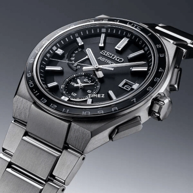 Seiko,Astron 43mm,43mm,Titanium,Black,Quartz,Date,Day,Dule Time,Retrograde,In-house Caliber,Round,SBXY039