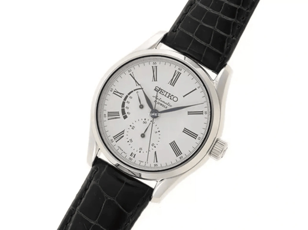 Seiko,Mechanical 40.50mm,40.50mm,Stainless Steel,White,Automatic,Chronograph,Power Reserve Indicator,SARW011