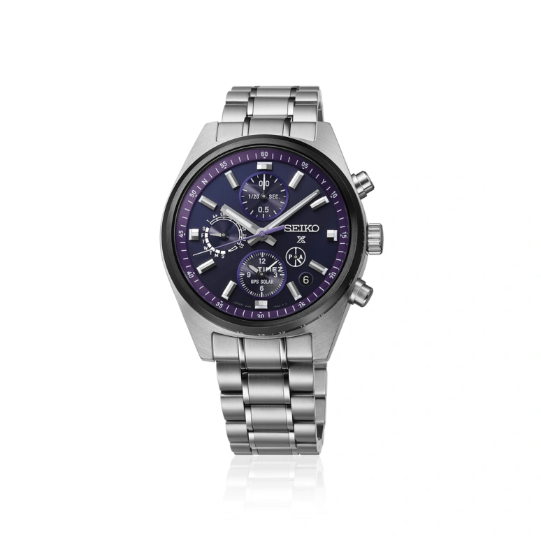 Seiko,Prospex 42x49.60mm,42x49.60mm,Stainless Steel,Purple,Quartz,Chronograph,Perpetual Calendar,Date,Dule Time,In-house Caliber,Sapphire,Crystal Glass,SBED015