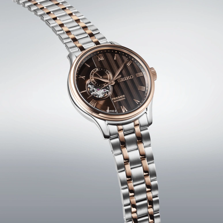 Seiko,Presage 41.80mm,41.80mm,Stainless Steel,Brown,Automatic,Anti-magnetic,41hours,SSA466J1