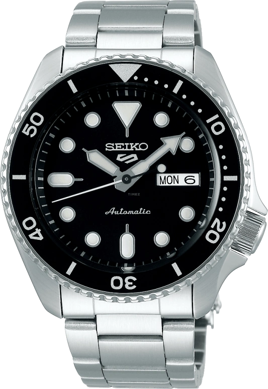 Seiko,5 Sports 42.50mm,42.50mm,Stainless Steel,Black,Automatic,Date,Day,Anti-magnetic,SRPD55K1